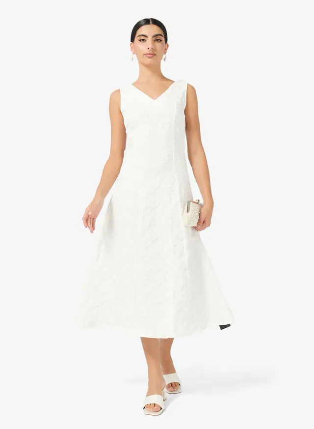 Textured A-line Dress – image 4
