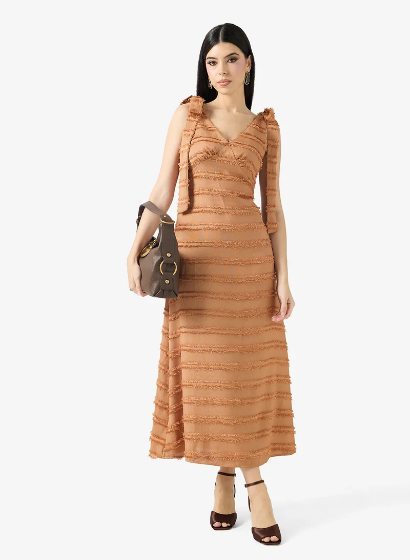 Textured A-Line Dress