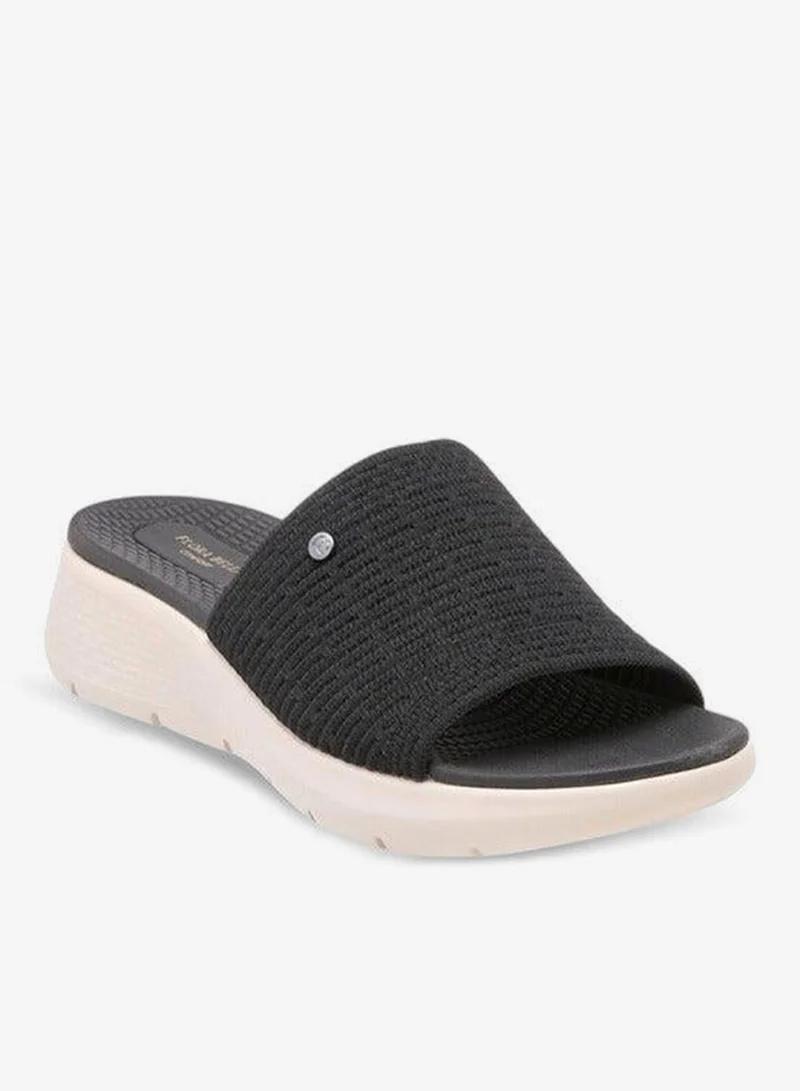 Bella Floral Textured Slip-On Sandals