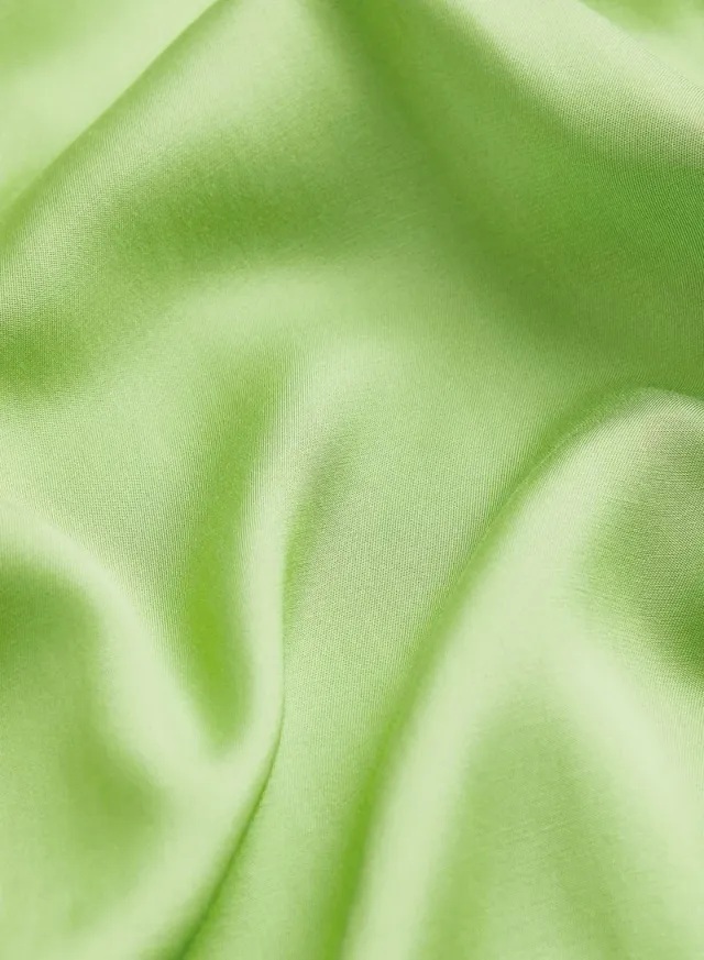 Lime Green V-Neck Midi Slip Dress with Cut-Out Details – image 2
