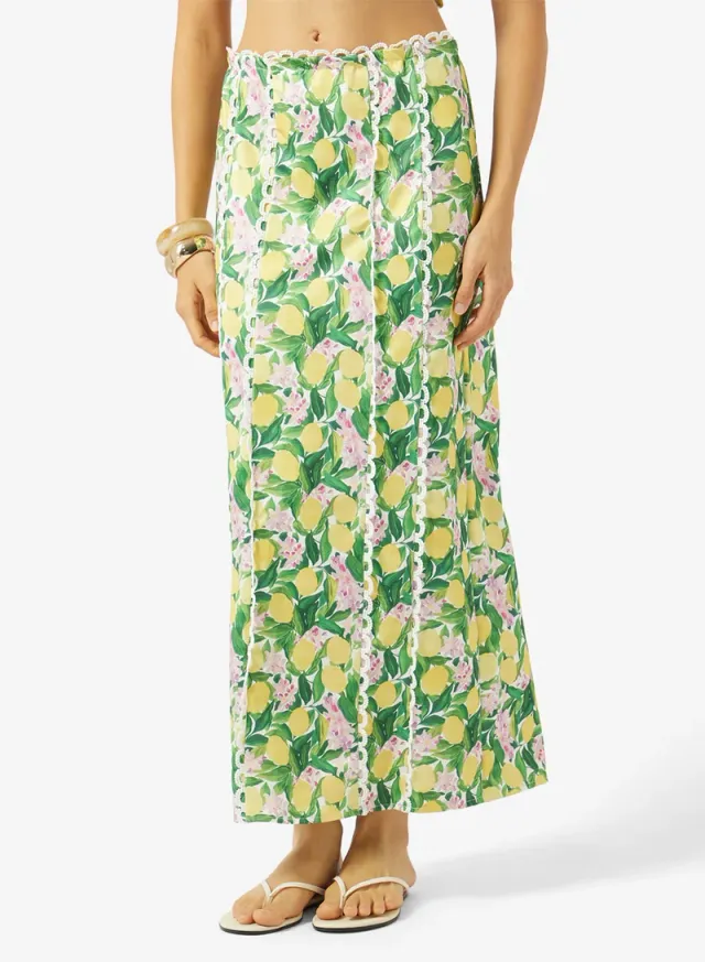 Printed Floral Top & Skirt Set – image 4