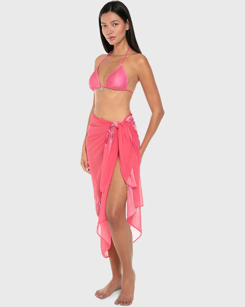 Long Chiffon Swim Cover Skirt