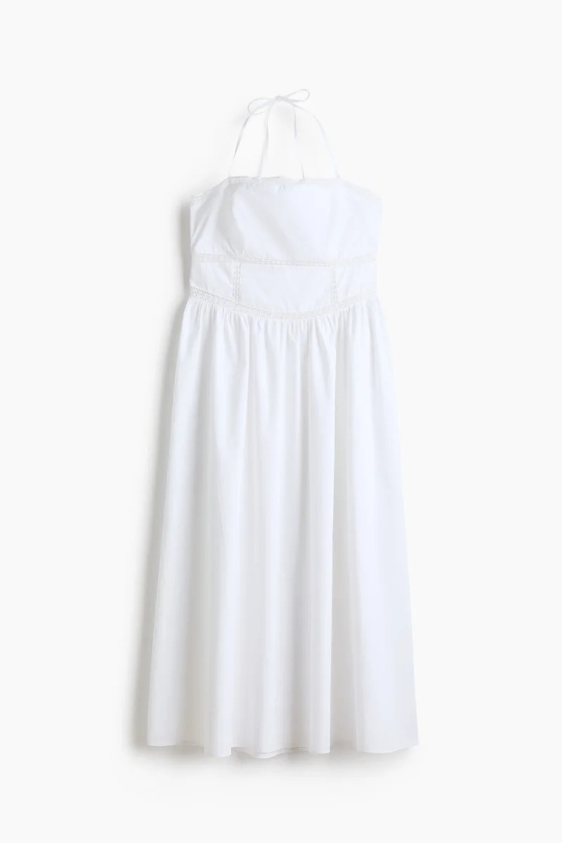 Cotton Tie-Strap Dress