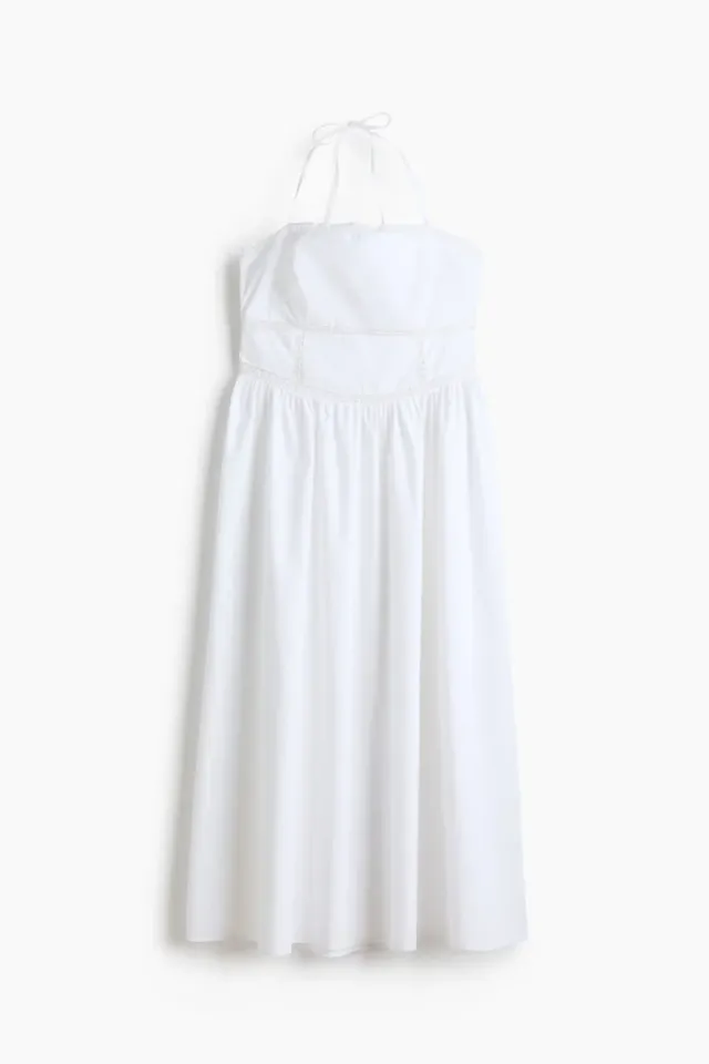 Cotton Tie-Strap Dress