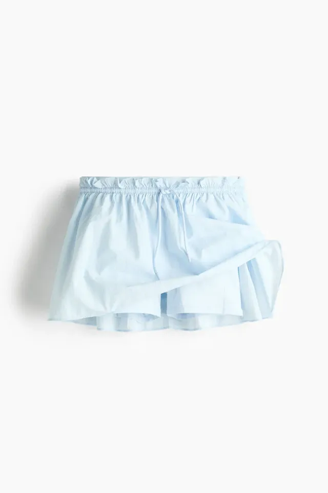 White Mini Tennis Skirt with Elasticated Waist and Drawstring – image 2