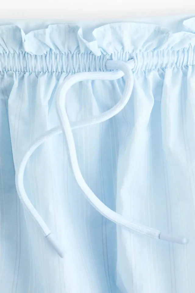 White Mini Tennis Skirt with Elasticated Waist and Drawstring – image 3