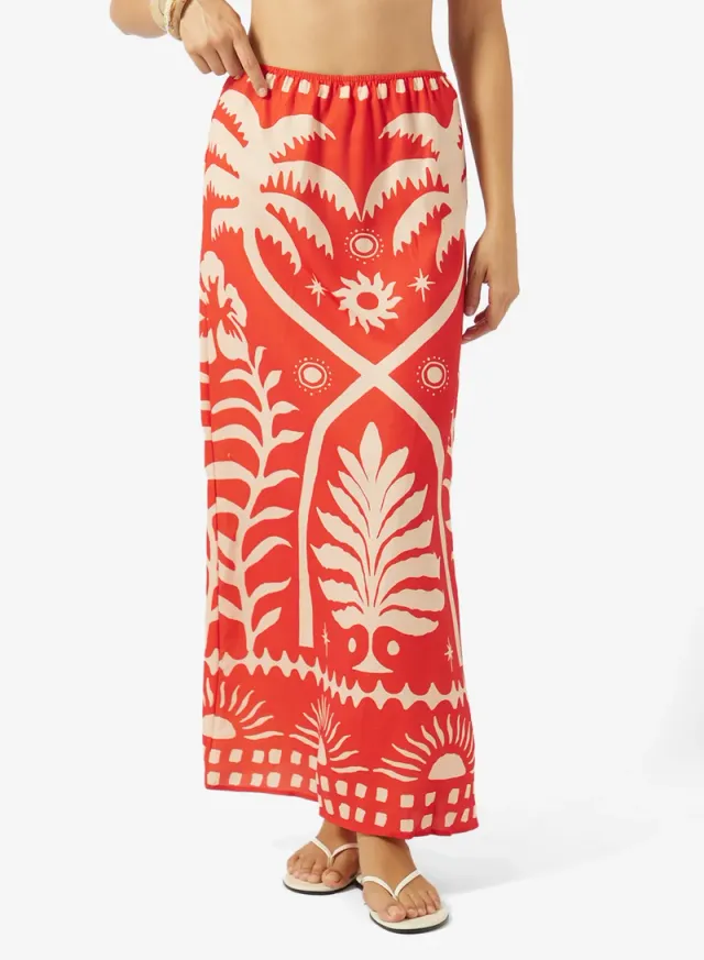 Monochrome Print Top & Skirt Set – image 4