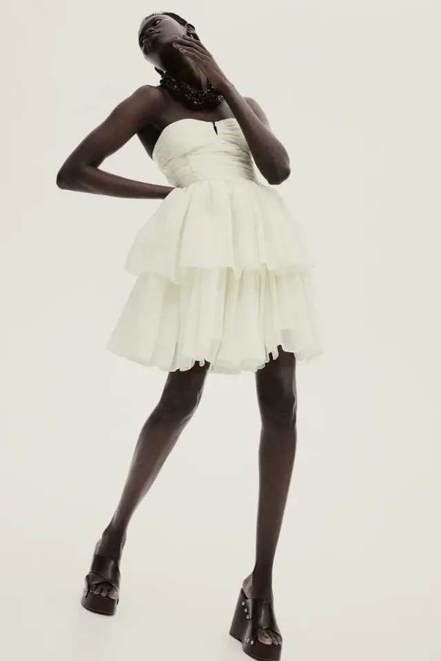 Flared Bandeau Dress