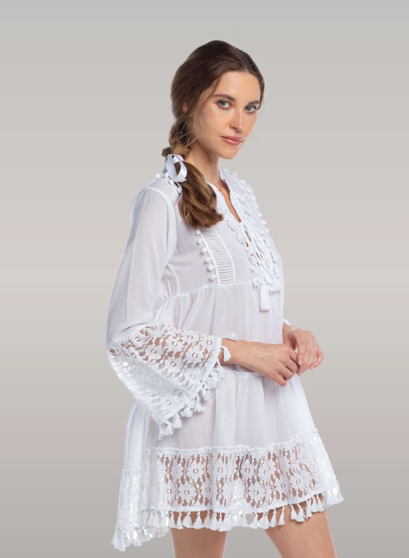 Premium Hand Embroidered Tunic Dress