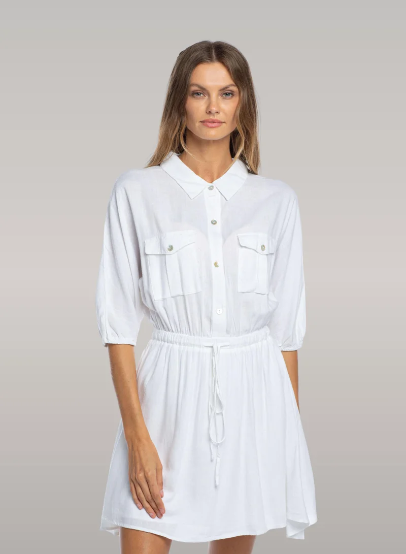 Serena Safari Shirt Mini Dress