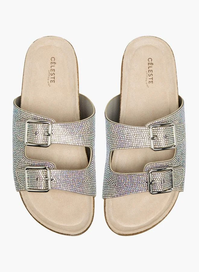 Women's Embellished Slide Sandals