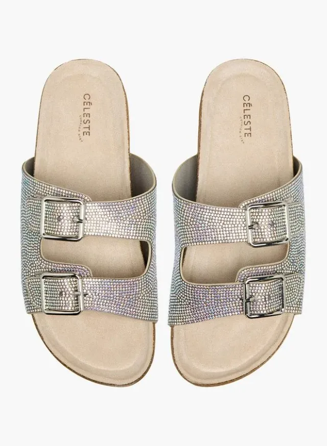 Women's Embellished Slide Sandals