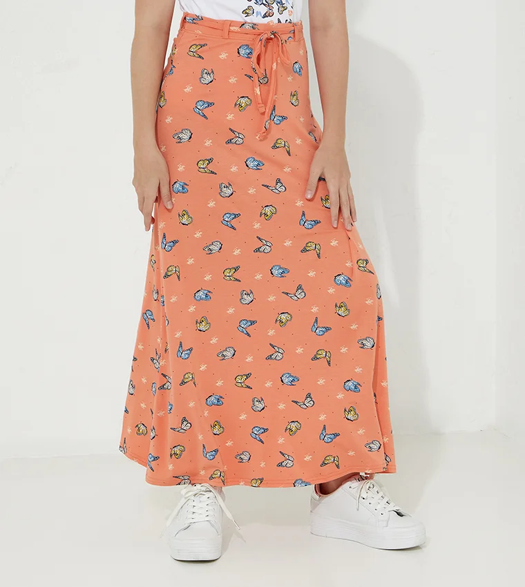 Beverly Hills Polo Club Printed Mermaid Skirt