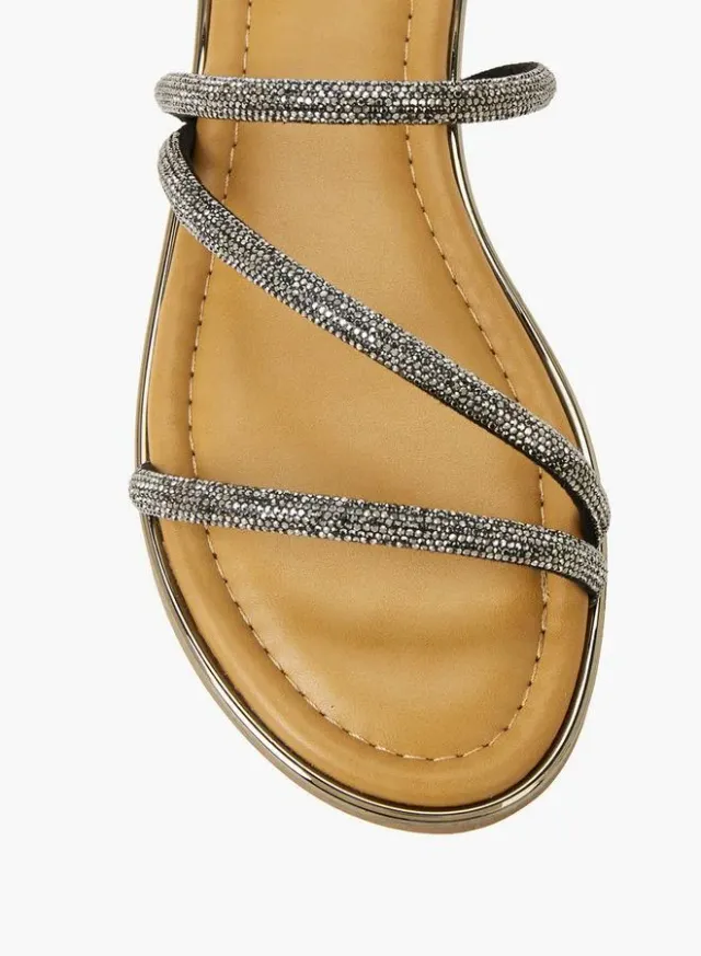 Women's Stone Embellished Flat Sandals – image 5