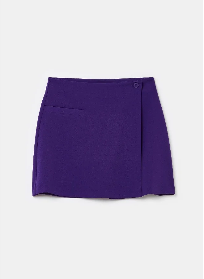 Short wraparound shirt