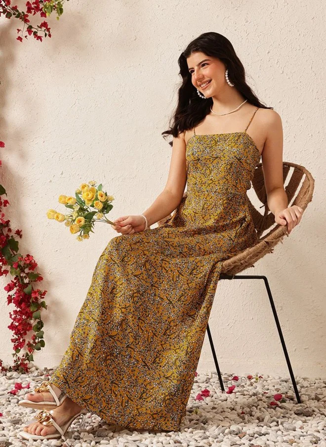 Fit & Flare Maxi Dress