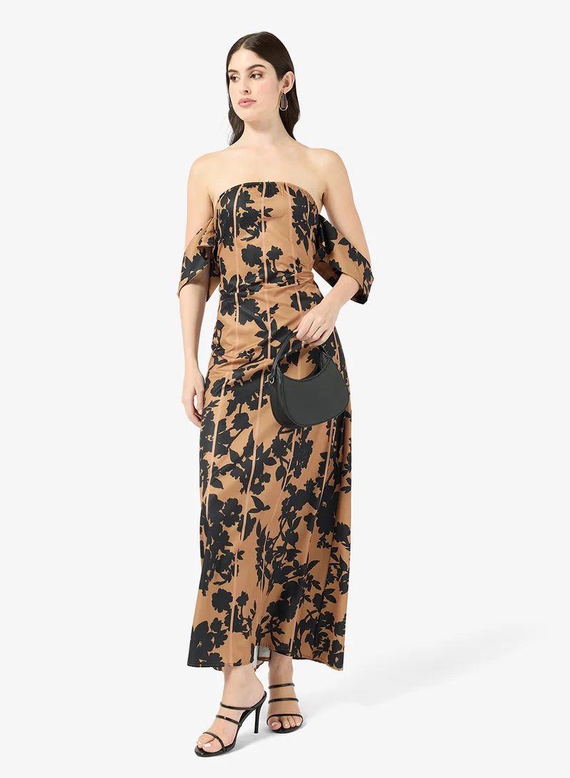 Printed A-line Dress