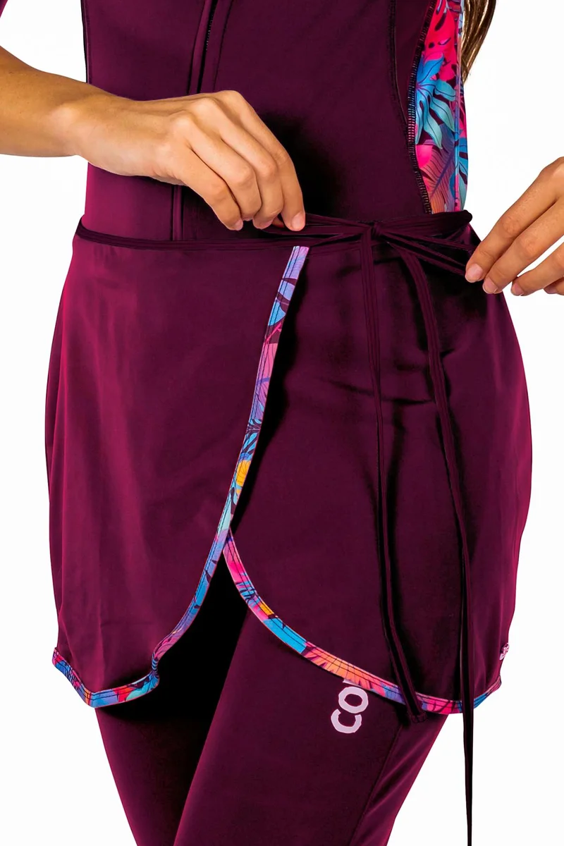 COEGA Swim Wrap Ladies SzL -  Purple Tropical