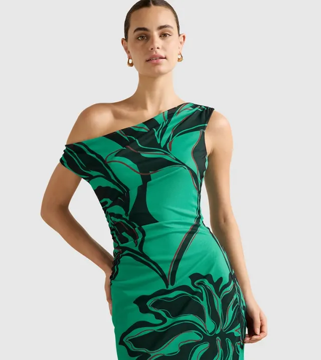 Gisella Tipped Mesh Midi Dress – image 4