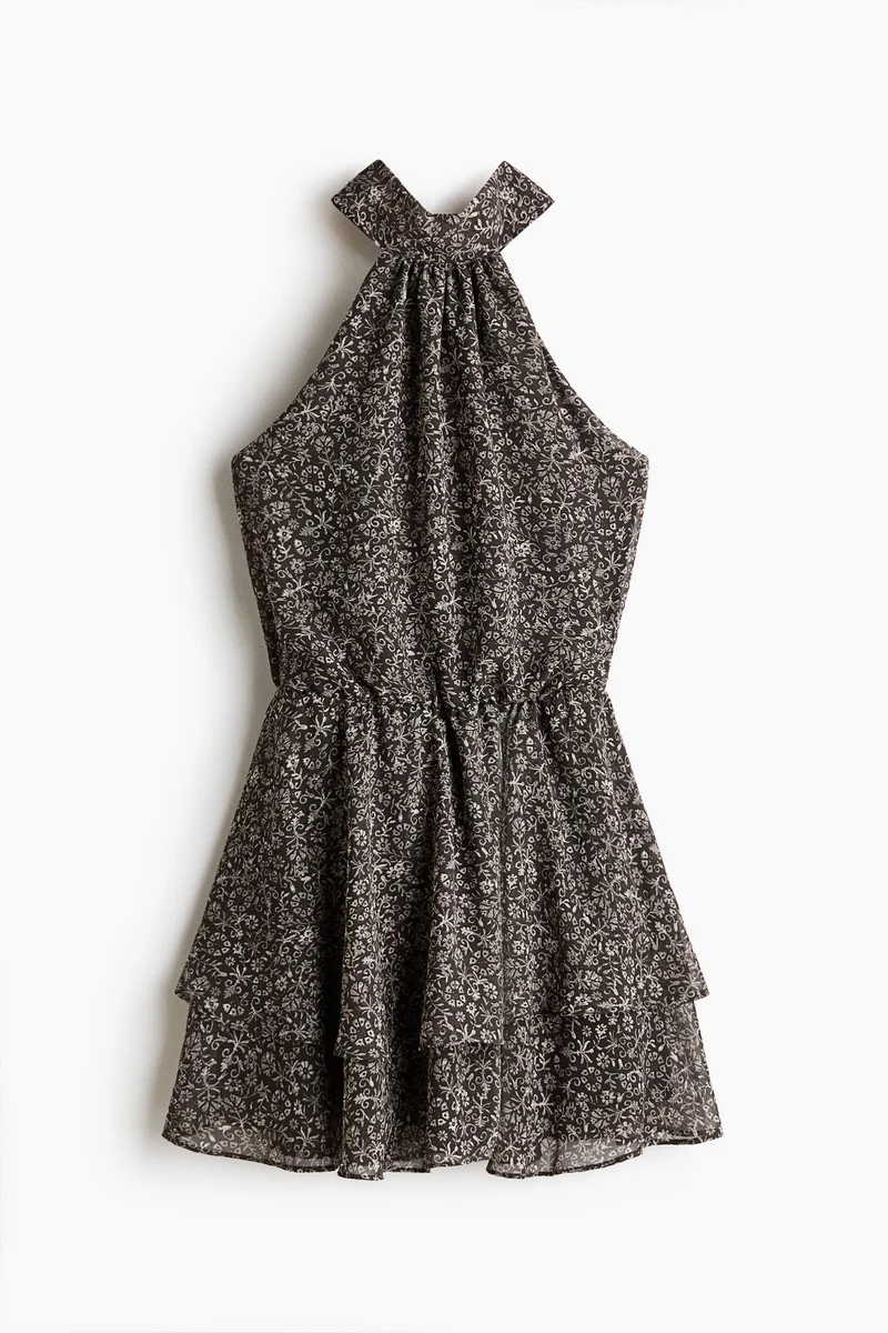 Chiffon Halter Dress