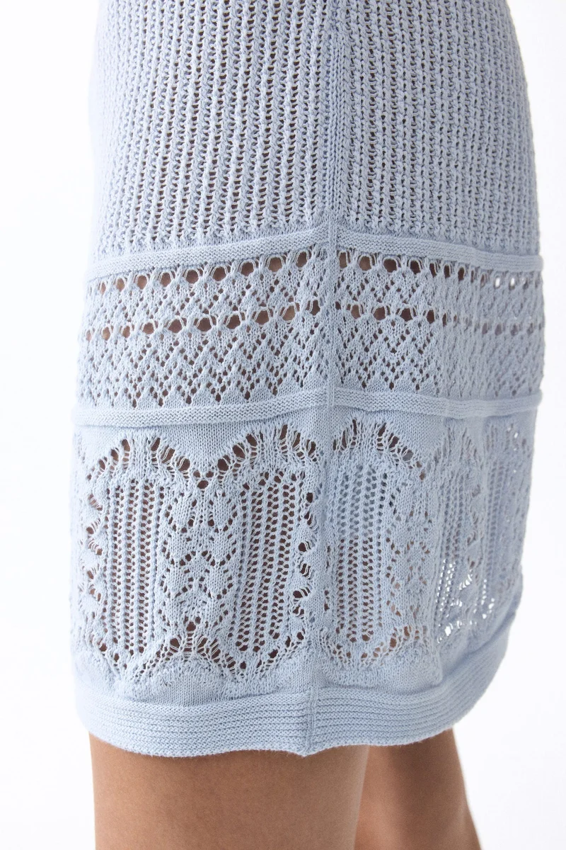 Pointelle Detail Dress