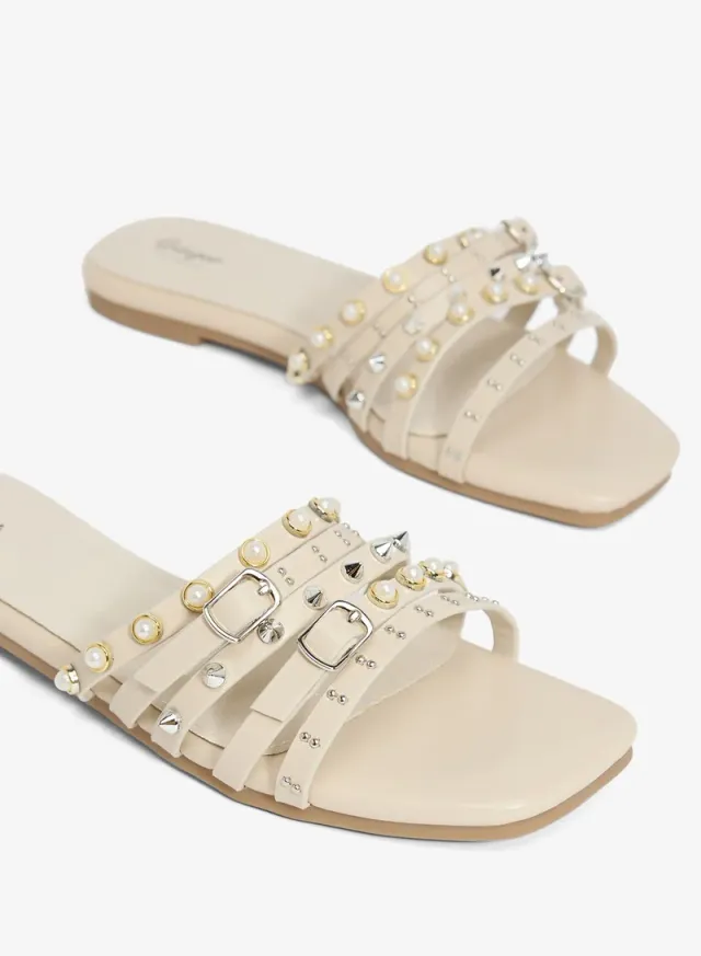 Studded Flat Sandal – image 4