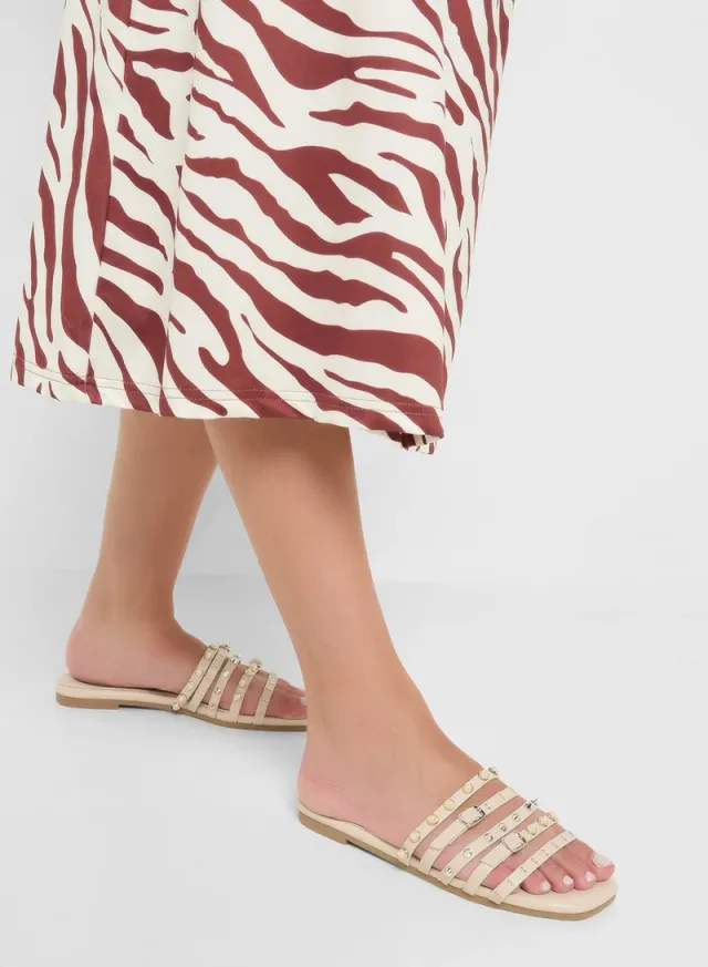 Studded Flat Sandal – image 5