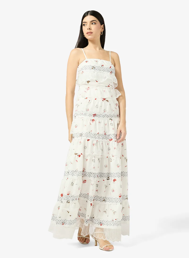 Printed Tiered Dress