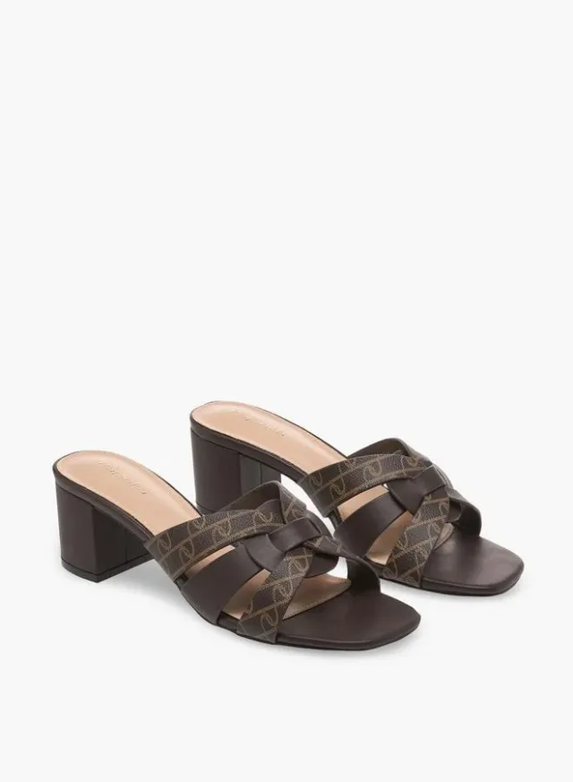 Women's Printed Block Heel Sandals