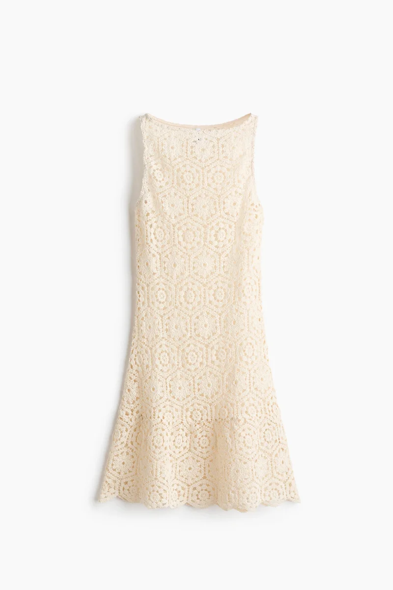 Sleeveless Crochet Dress