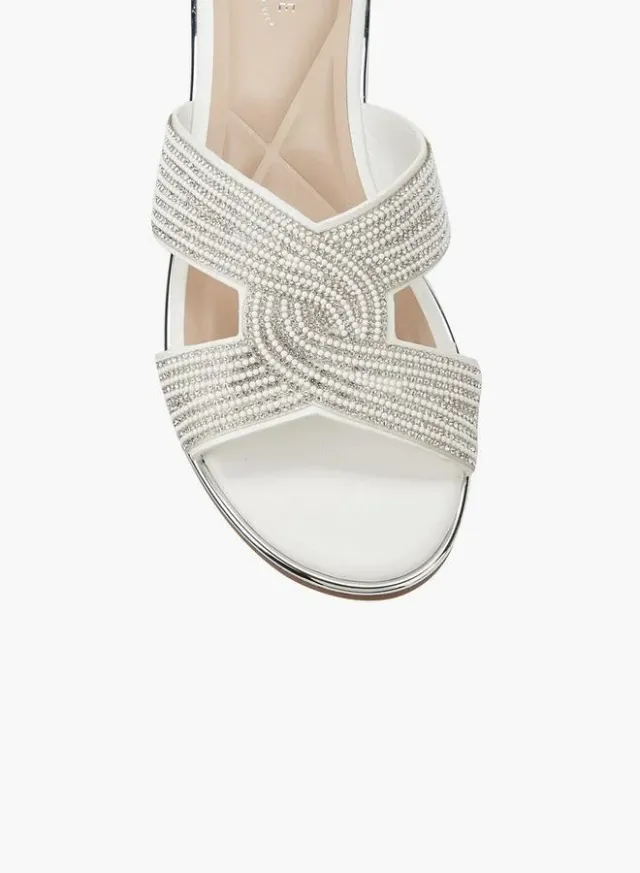 Women's Stone Embellished Slides – image 5