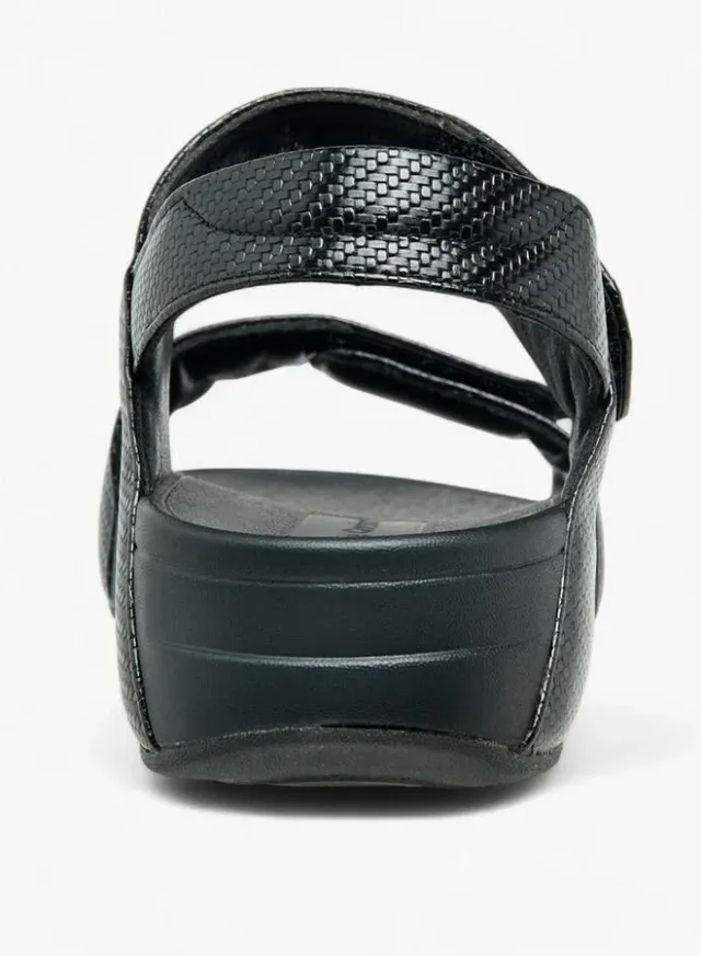 Women's Textured Hook & Loop Strap Sandals – image 5