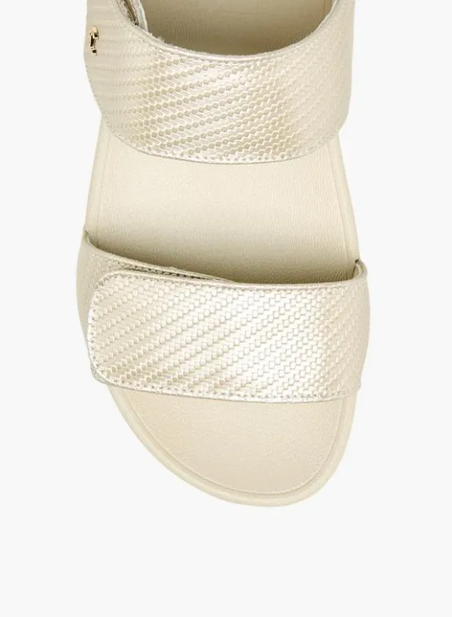 Women's Textured Hook & Loop Strap Sandals – image 4