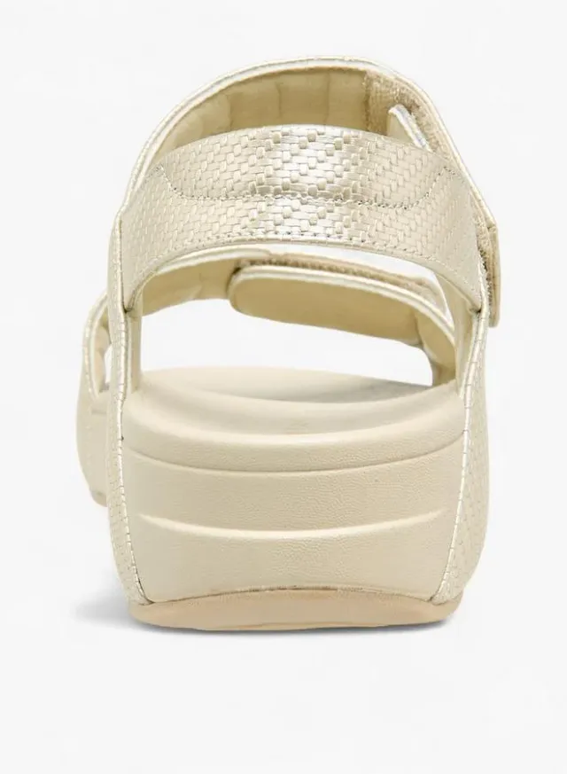 Women's Textured Hook & Loop Strap Sandals – image 5
