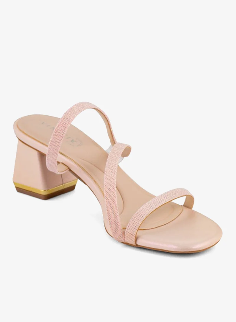Multi Strap Mid Heel Sandals
