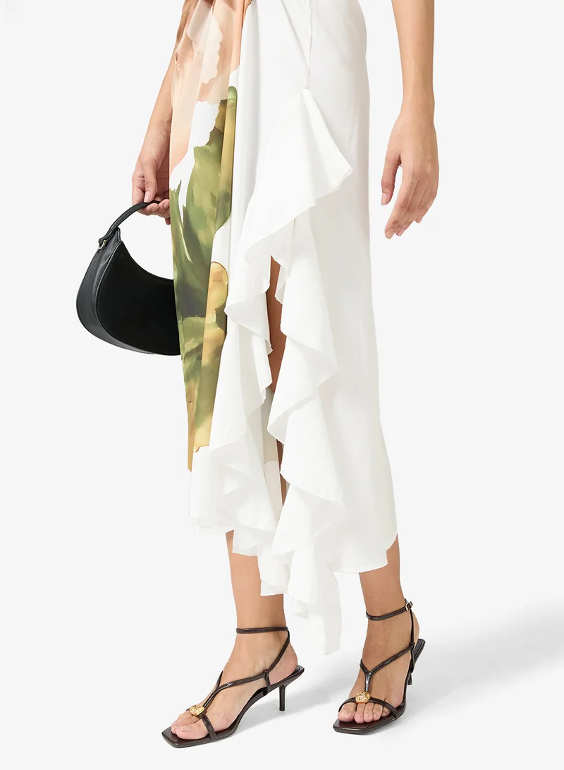 Strap Low Heel Sandals Gold