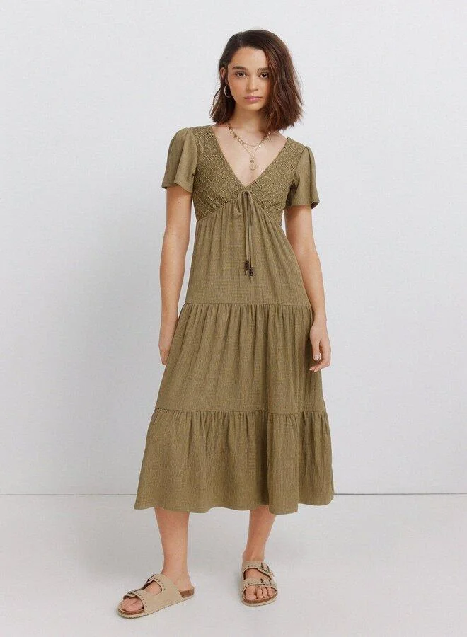 Midi Ruffled Dress