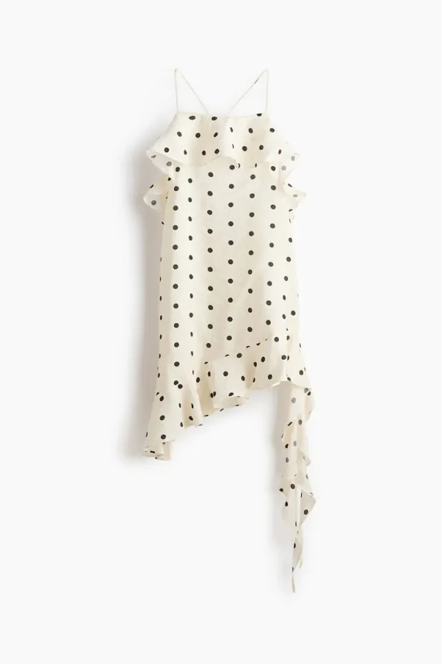 Flounced Halter Dress