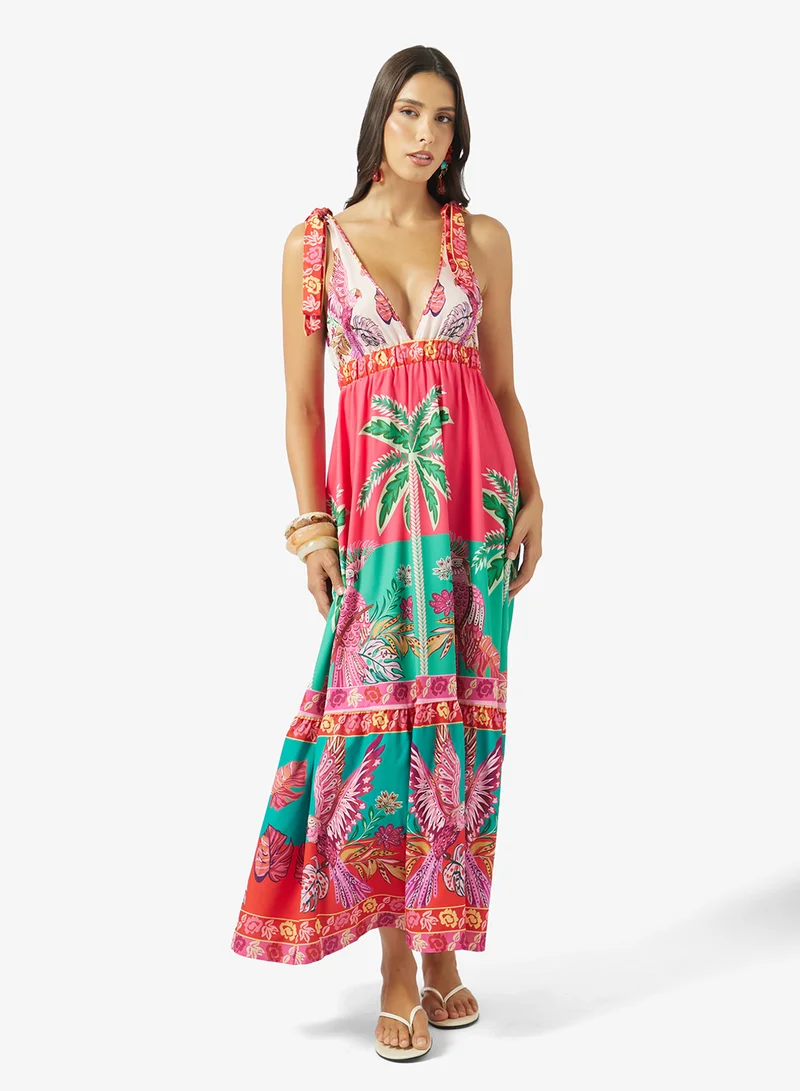 Printed Beach Dress
