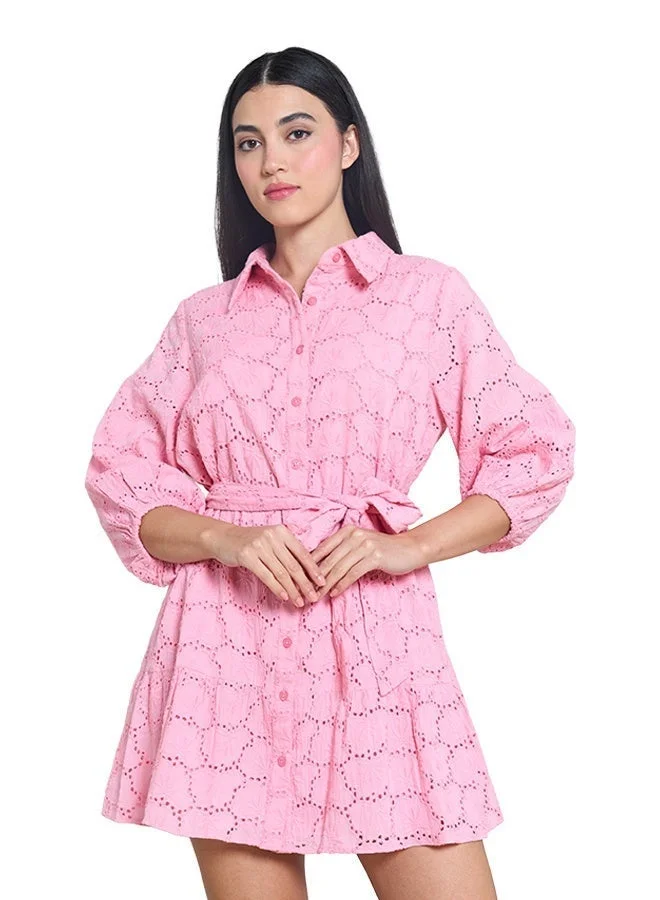 Women's Long Sleeve Button Down Dress