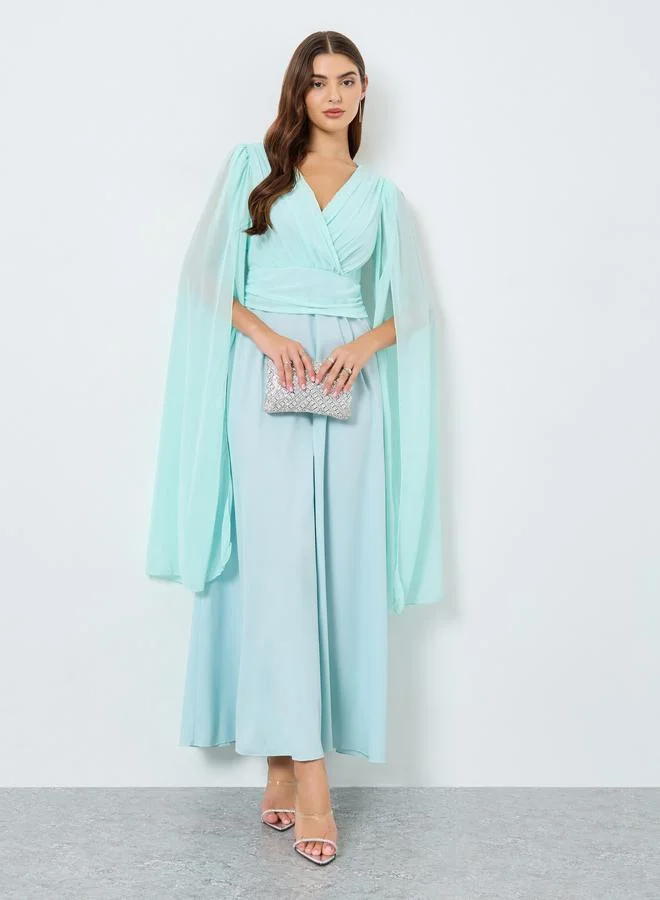 Floral A-Line Maxi Dress