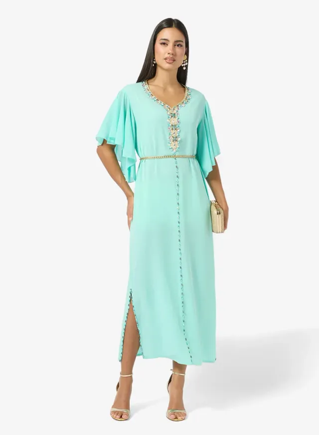 فستان مزخرف بالخرز – صورة 9