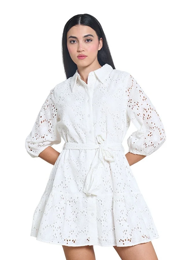 Women's Long Sleeve Button Down Dress