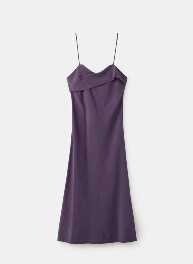 Midi Dress with Crossed Neckline – image 5
