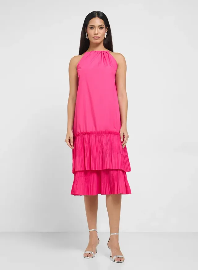 Halter Neck Layered Dress – image 4
