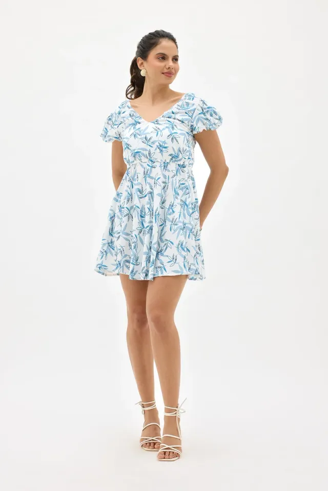 Women's Viscose Floral Mini Dress