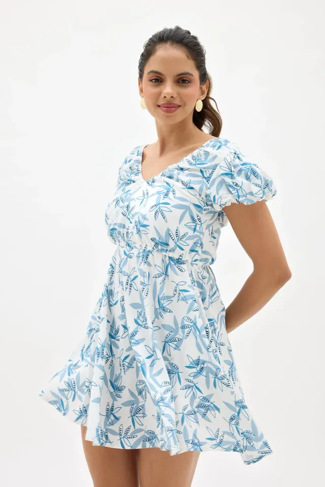 Women's Viscose Floral Mini Dress – image 4