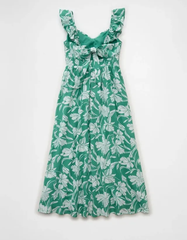AE Flutter Sleeve Tie-Front Midi Dress – image 5