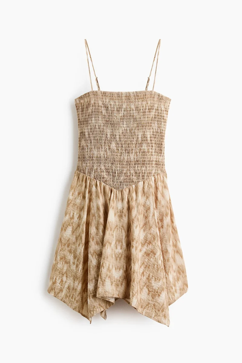 Smocked Strappy Dress