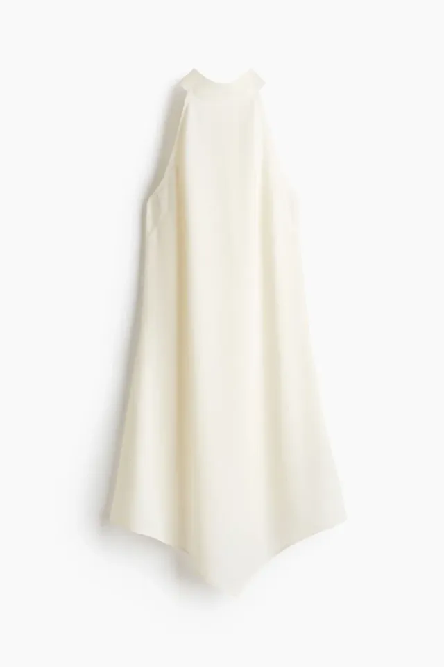 Tie-Detail Handkerchief Dress
